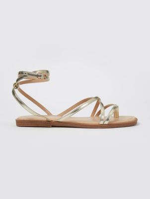 asda gold sandals