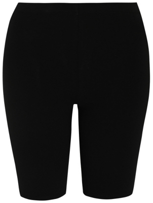 womens black cycling shorts asda