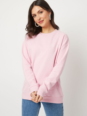 Pale Pink Crew Neck Be Kind Slogan Sweatshirt