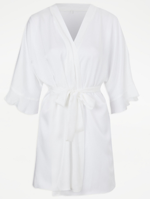 bride dressing gown asda