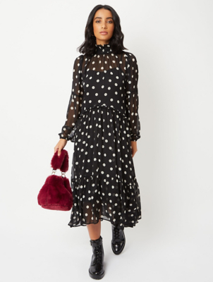 asda polka dot dress