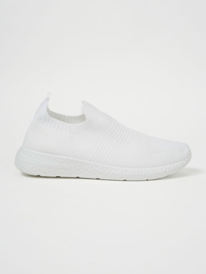 knitted slip on trainers
