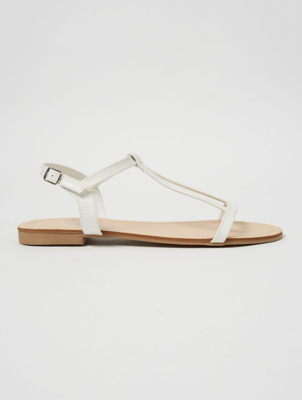 asda white sandals