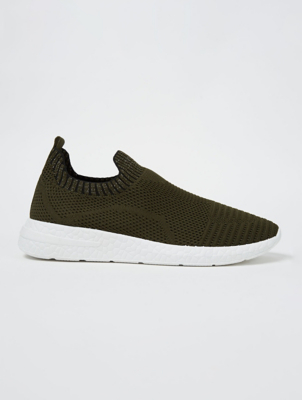 knitted slip on trainers