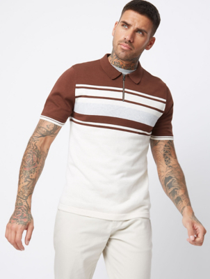 zip neck polo