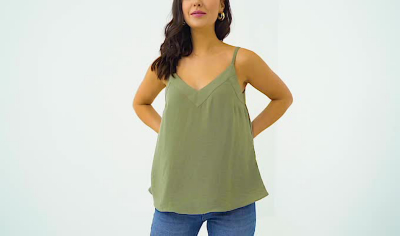 khaki camisole vest