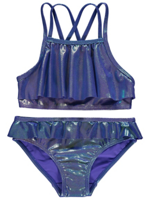 blue bikini set