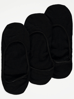 Black No Show Socks 3 Pack