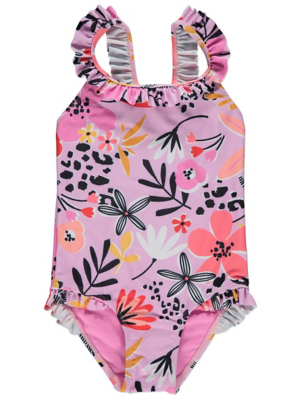 asda baby girl swimming costume