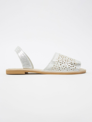 silver sandals asda