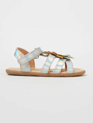 holographic rainbow sandals