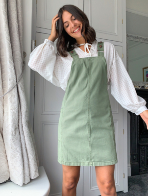 denim pinafore dress asda