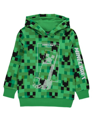 minecraft creeper hoodie kids