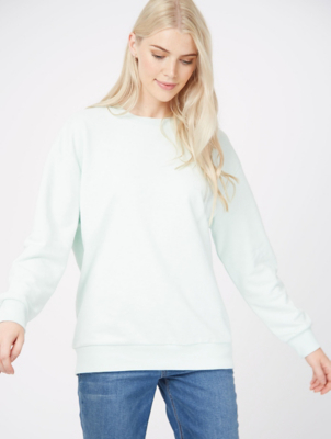 mint green crew neck sweatshirt