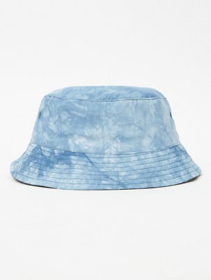 blue tie dye bucket hat