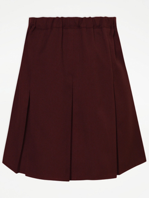 maroon uniform skirt