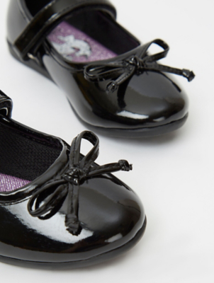 asda black school shoes