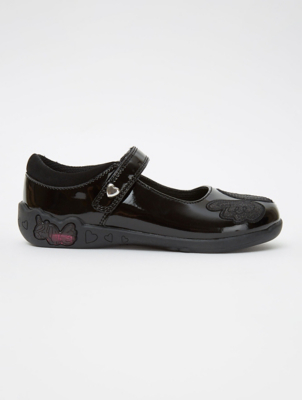 asda girls black shoes