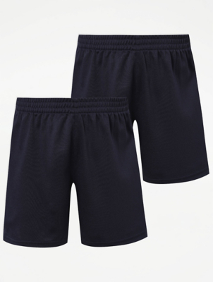 Navy School Football Shorts 2 Pack