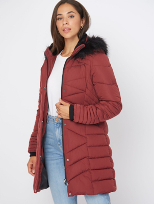 ladies parka coats asda