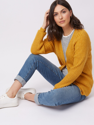 asda mustard cardigan