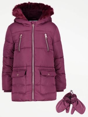 girls winter coats asda