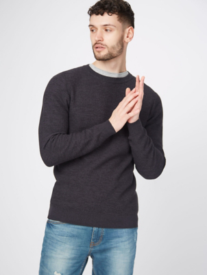 asda mens black jumper