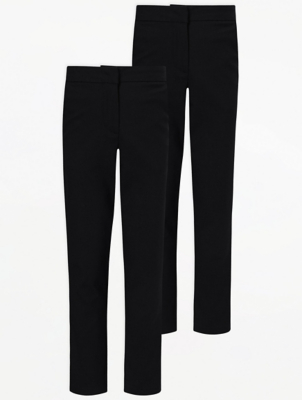 black school trousers womens