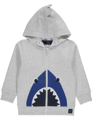 shark zip up hoodie