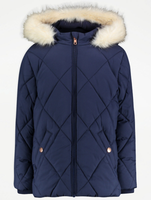 asda navy coat