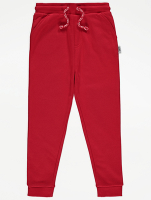 boys red jogging bottoms