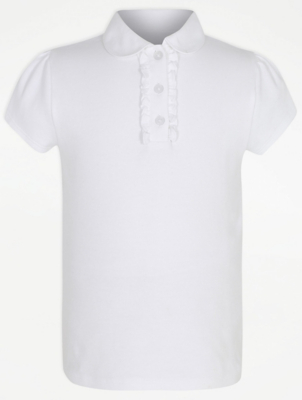 girls black polo shirt