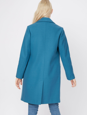 asda teal coat