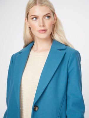 asda teal coat