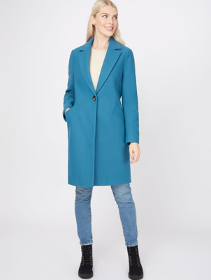 asda teal coat