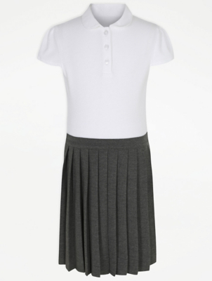 school grey pinafore