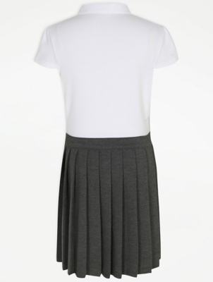 plus fit grey school pinafore
