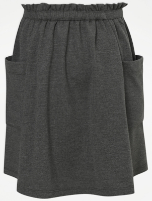 jersey skirt grey