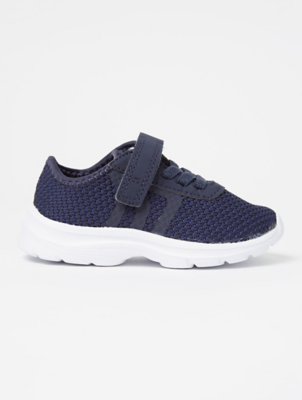 Navy Mesh 1 Strap Trainers