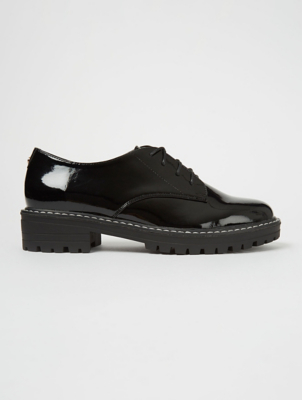 asda black flat shoes