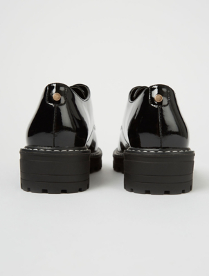 asda black flat shoes