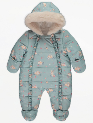 asda snowsuit baby girl