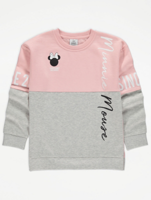 pink minnie mouse sweatshirt