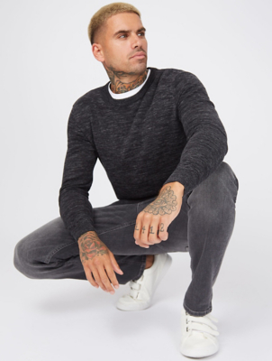 mock shirt jumper mens asda