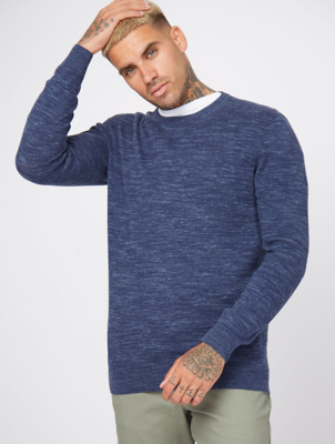 mock shirt jumper mens asda