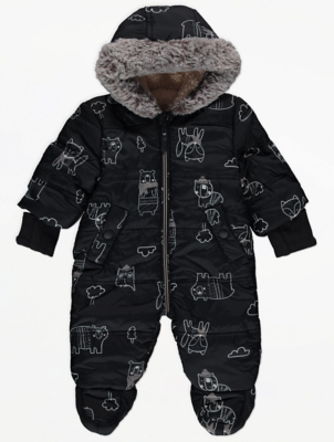 asda baby all in one coat