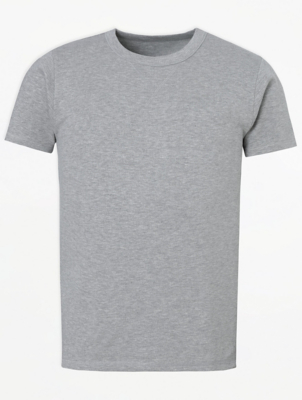 Grey Thermal TShirt Men at ASDA