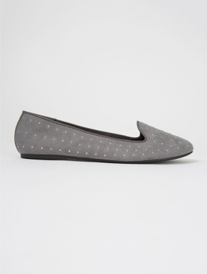 asda black flat shoes