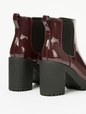 asda burgundy boots