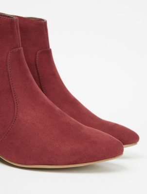 asda burgundy boots